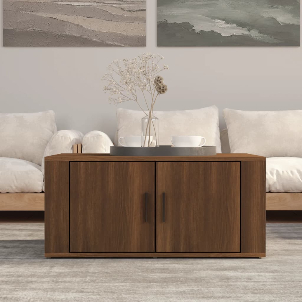 Mesa De Centro Madera Contrachapada 80X50X36 Cm