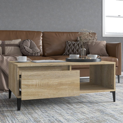 Mesa De Centro Madera Contrachapada 90X50X36,5 Cm
