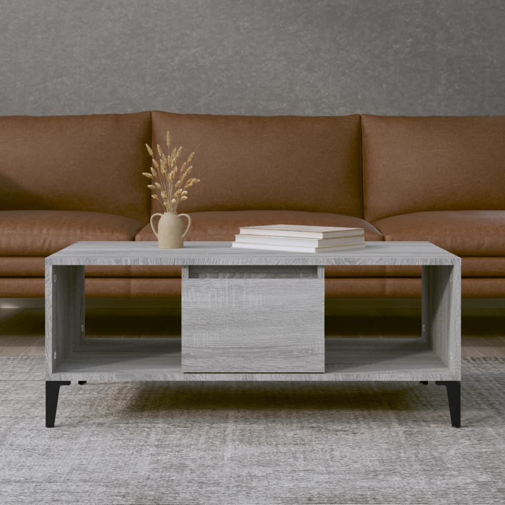Mesa De Centro Madera Contrachapada 90X50X36,5 Cm