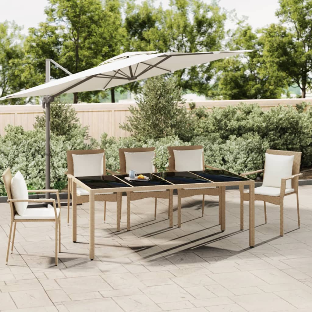Mesa De Jardín Superficie Madera Acacia Ratán