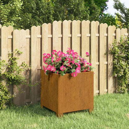 Jardineras Con Patas 2 Uds Acero Corten Oxidado