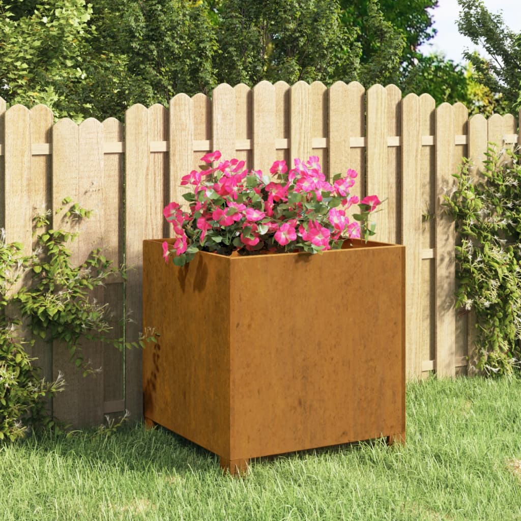 Jardineras Con Patas 2 Uds Acero Corten Oxidado