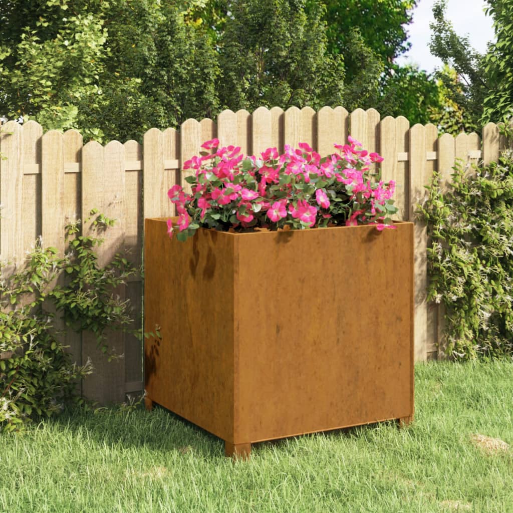 Jardineras Con Patas 2 Uds Acero Corten Oxidado
