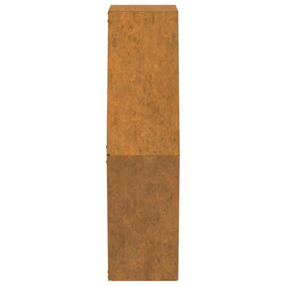 Jardineras De Pared 2 Uds Acero Corten Oxidado