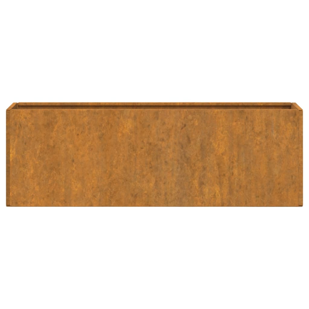Jardineras De Pared 2 Uds Acero Corten Oxidado 53X10X17 Cm