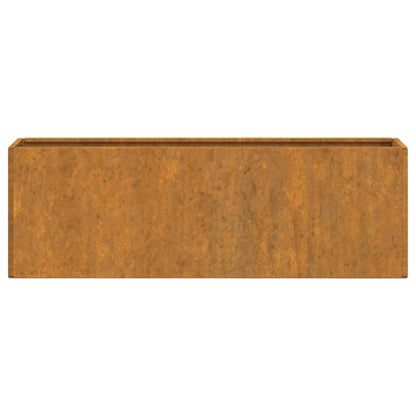 Jardineras De Pared 2 Uds Acero Corten Oxidado 53X10X17 Cm