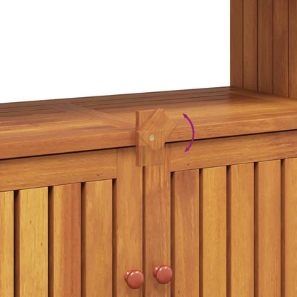Mesa Consola De Jardín Madera Maciza Acacia