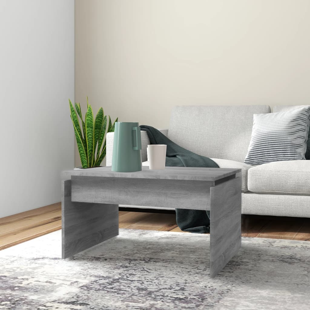 Mesa De Centro Madera De Ingeniería 68X50X38 Cm