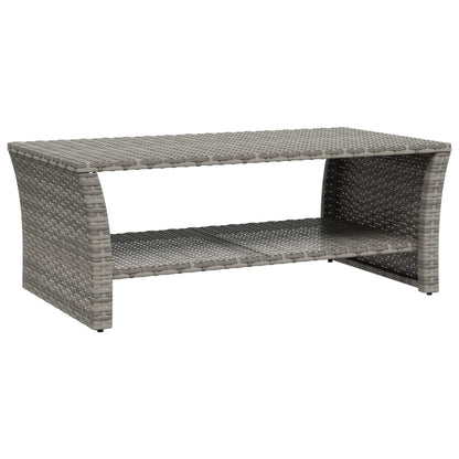 Mesa De Centro Ratán Sintético 100X50X40 Cm