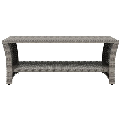 Mesa De Centro Ratán Sintético 100X50X40 Cm