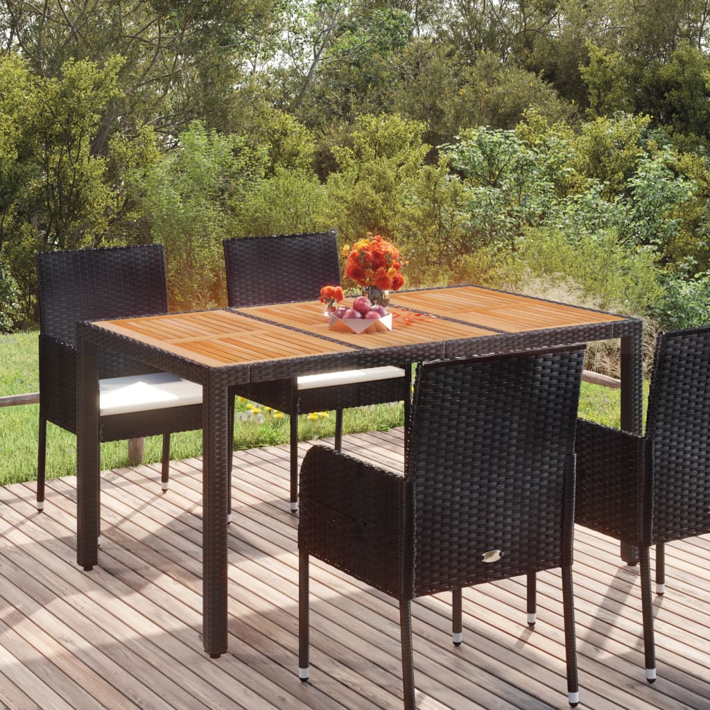 Mesa De Jardín Ratán Pe