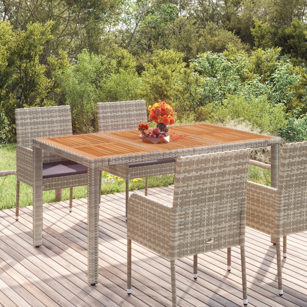 Mesa De Jardín Ratán Pe