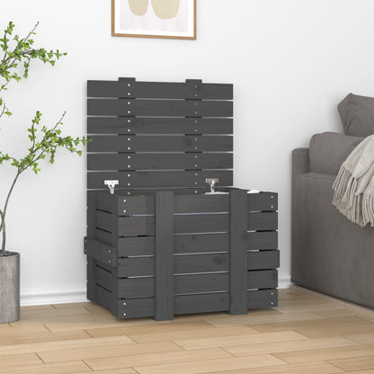Caja Almacenaje Madera Maciza Pino 91X40,5X42 Cm