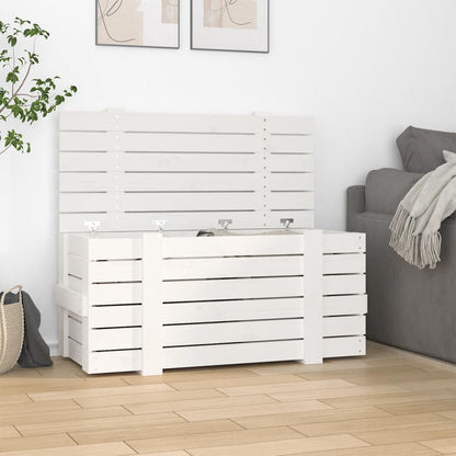 Caja Almacenaje Madera Maciza Pino 91X40,5X42 Cm