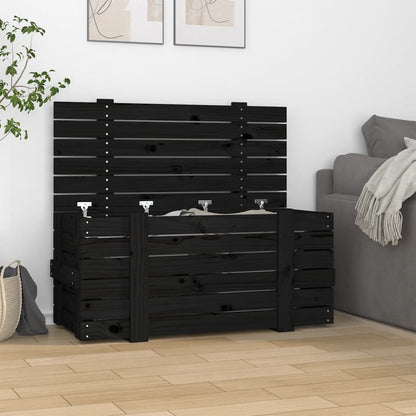 Caja Almacenaje Madera Maciza Pino 91X40,5X42 Cm
