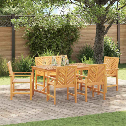 Conjunto De Comedor De Jardín 3 Pcs Marrón
