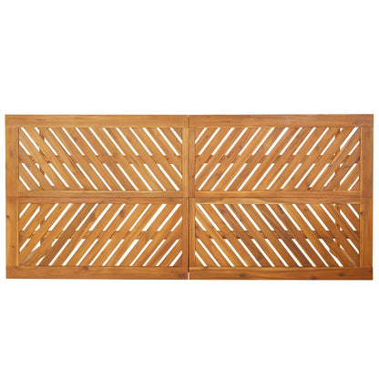 Conjunto De Comedor De Jardín 3 Pcs Marrón