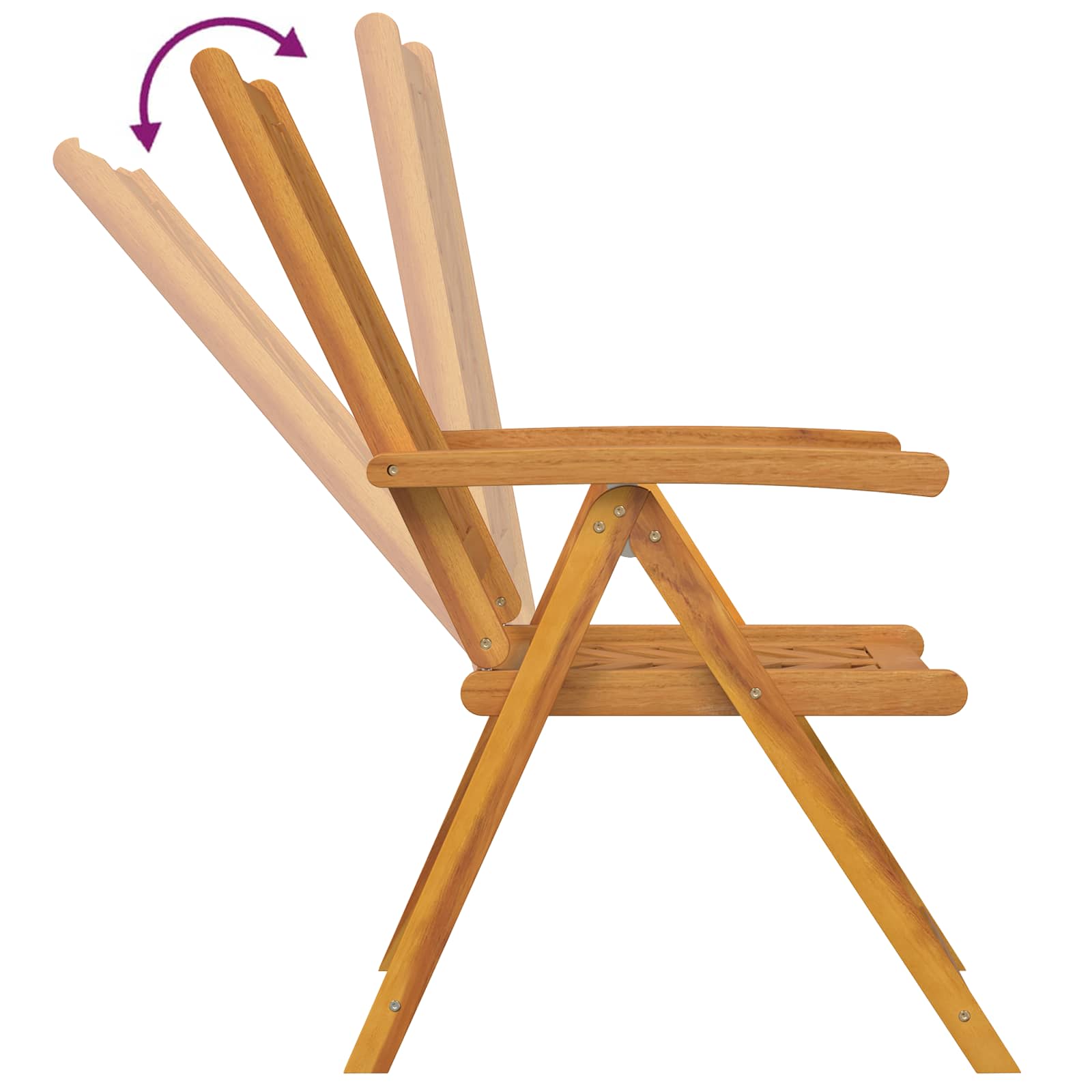 Conjunto De Comedor De Jardín 3 Pcs Marrón