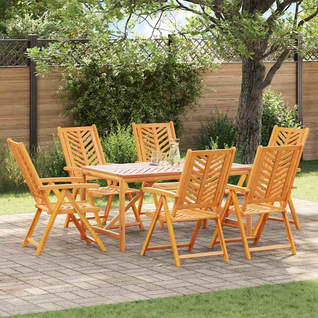 Conjunto De Comedor De Jardín 9 Pcs Marrón