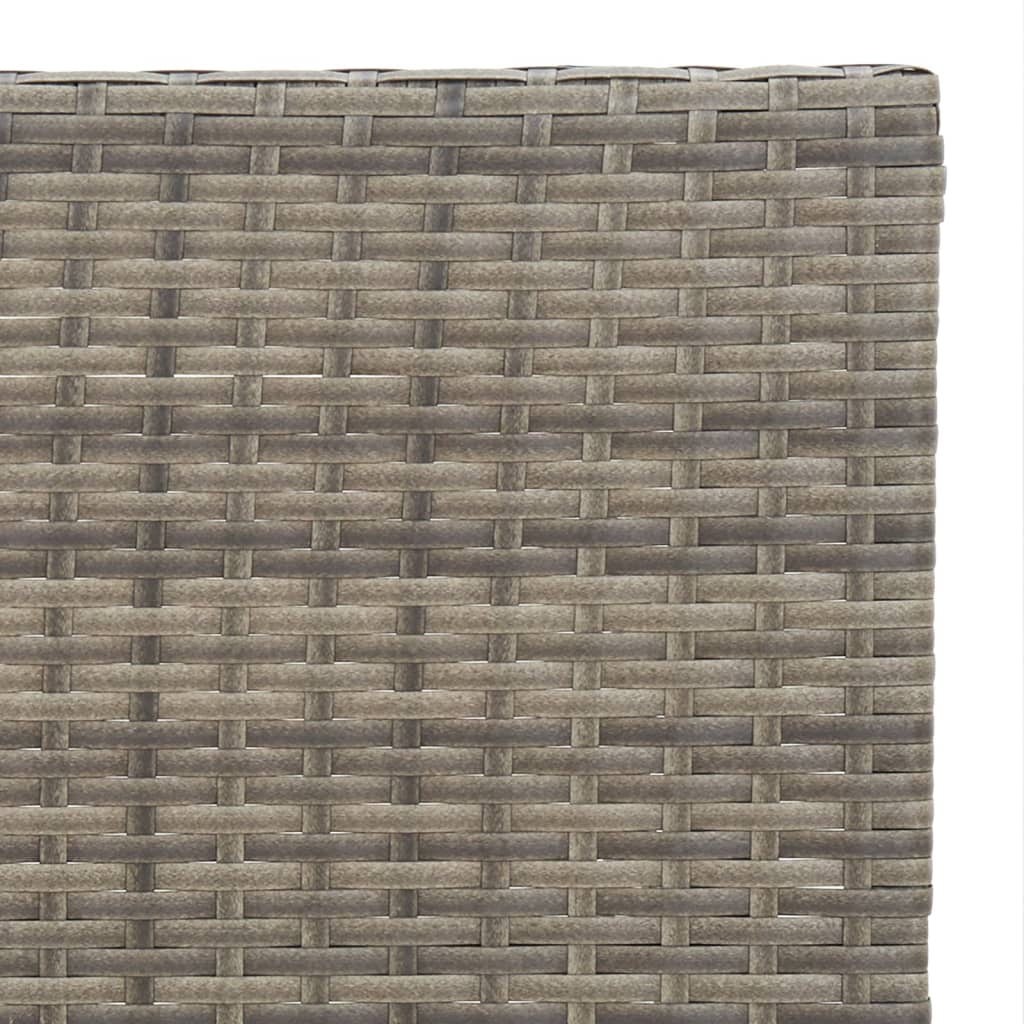 Mesa De Cafetería Plegable Ratán Sintético 55X54X71 Cm