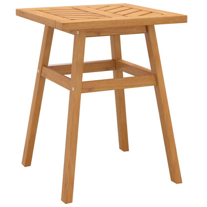 Mesa Auxiliar Madera Maciza Acacia 45X45X60 Cm