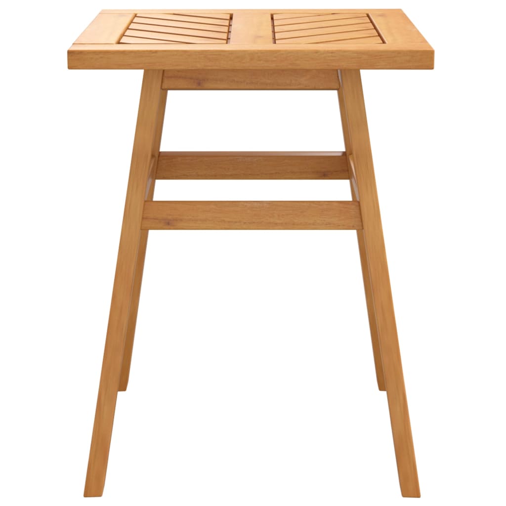Mesa Auxiliar Madera Maciza Acacia 45X45X60 Cm