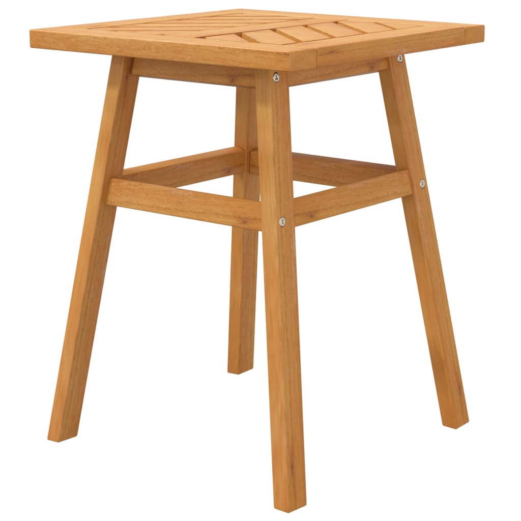 Mesa Auxiliar Madera Maciza Acacia 45X45X60 Cm