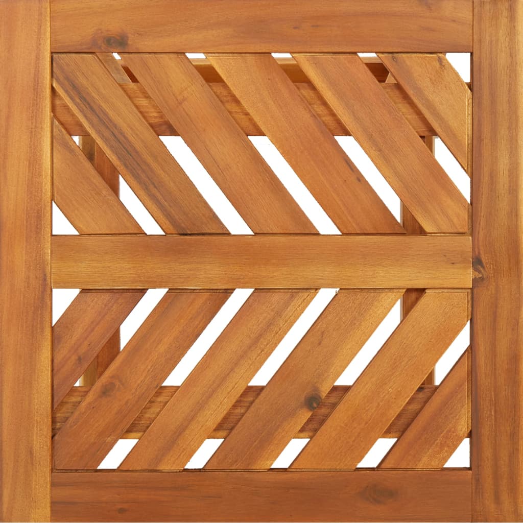 Mesa Auxiliar Madera Maciza Acacia 45X45X60 Cm