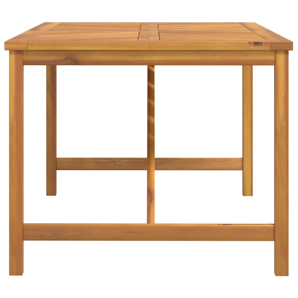Mesa De Comedor De Jardín Madera Maciza De Acacia