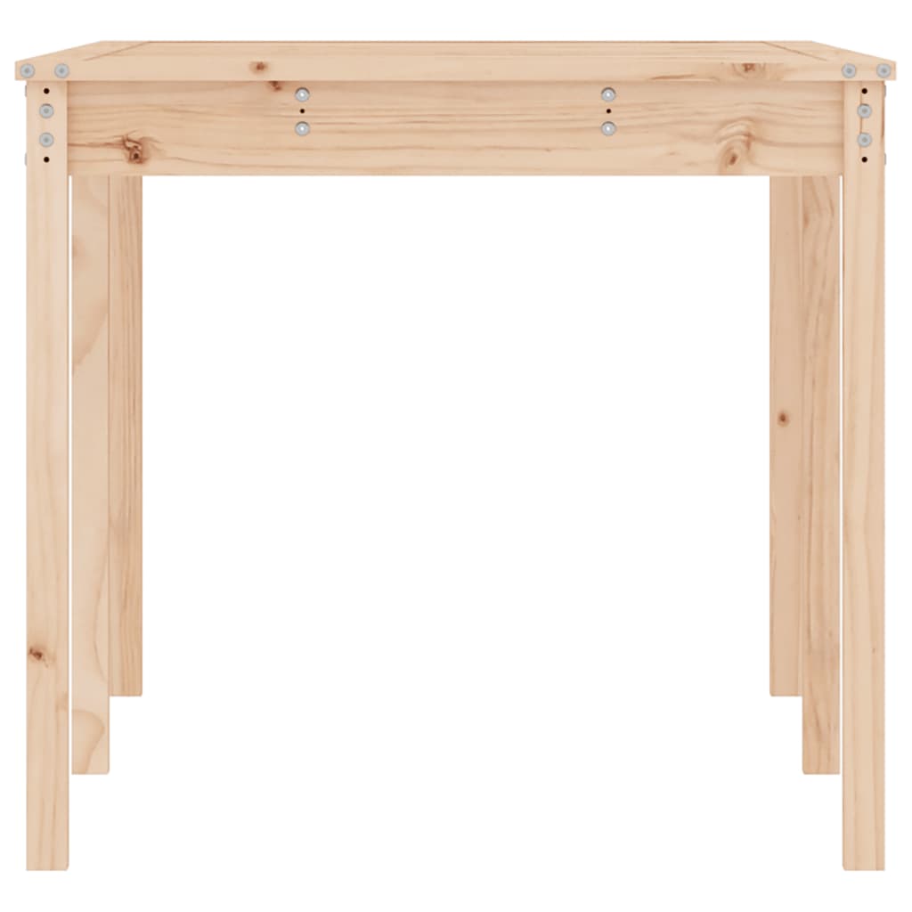 Mesa De Jardín Madera Maciza De Pino 159,5X82,5X76 Cm