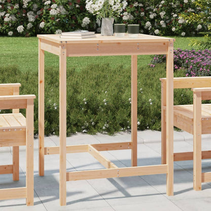 Mesa De Jardín Madera Maciza 159,5X82,5X110 Cm