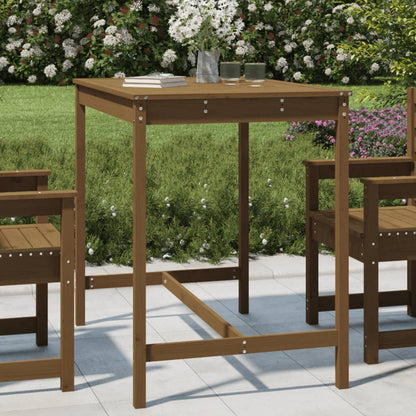Mesa De Jardín Madera Maciza 159,5X82,5X110 Cm