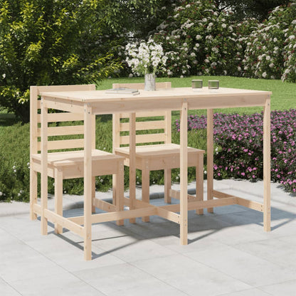 Mesa De Jardín Madera Maciza 159,5X82,5X110 Cm