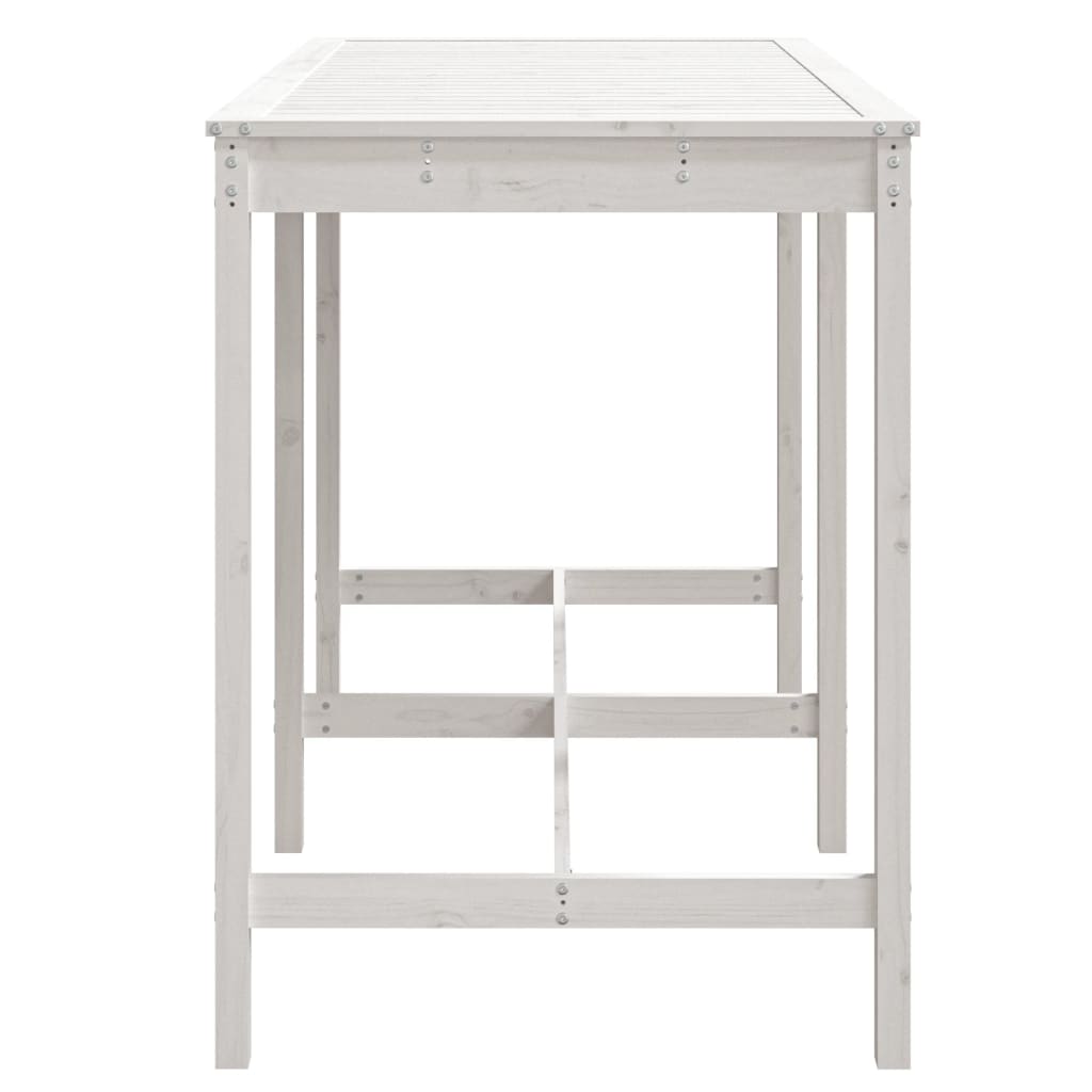 Mesa De Jardín Madera Maciza 159,5X82,5X110 Cm