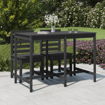 Mesa De Jardín Madera Maciza 159,5X82,5X110 Cm