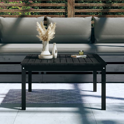 Mesa De Jardín Madera Maciza 82,5X82,5X45 Cm