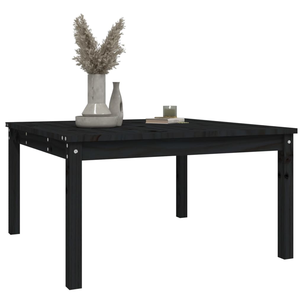 Mesa De Jardín Madera Maciza 82,5X82,5X45 Cm