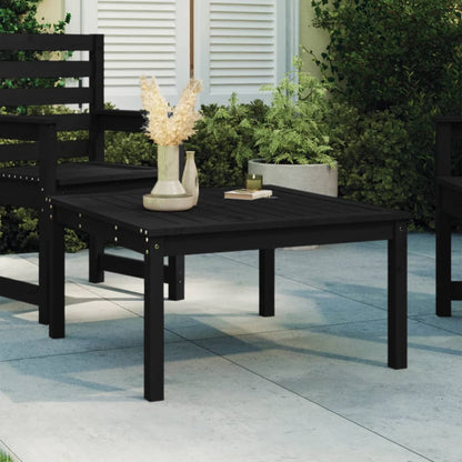 Mesa De Jardín Madera Maciza 82,5X82,5X45 Cm