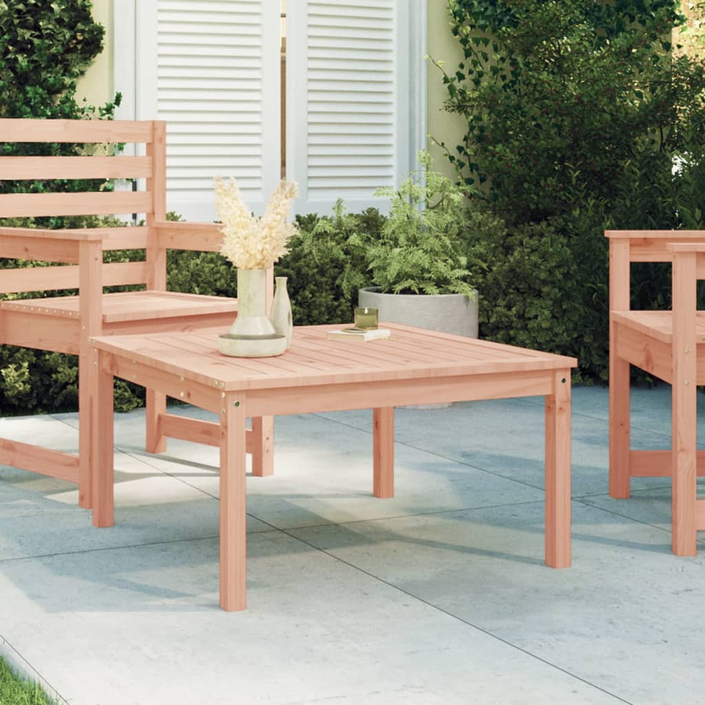 Mesa De Jardín Madera Maciza 82,5X82,5X45 Cm