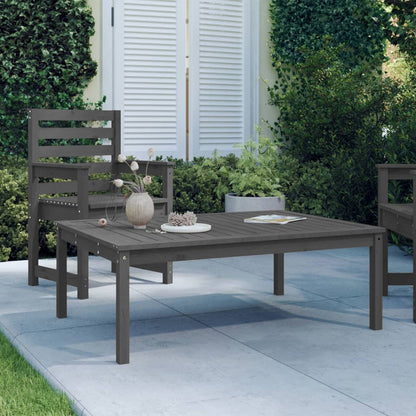 Mesa De Jardín Madera Maciza 82,5X82,5X45 Cm
