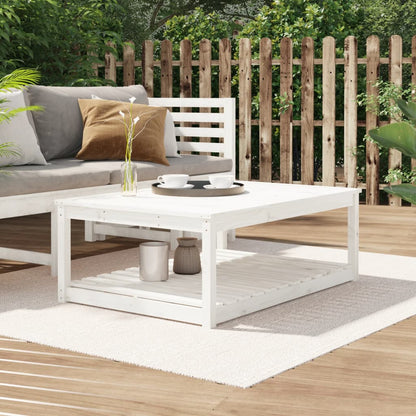 Mesa De Jardín Madera Maciza Abeto De Douglas 121X82,5X45 Cm