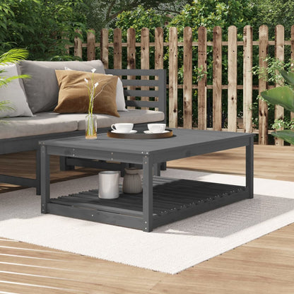 Mesa De Jardín Madera Maciza Abeto De Douglas 121X82,5X45 Cm
