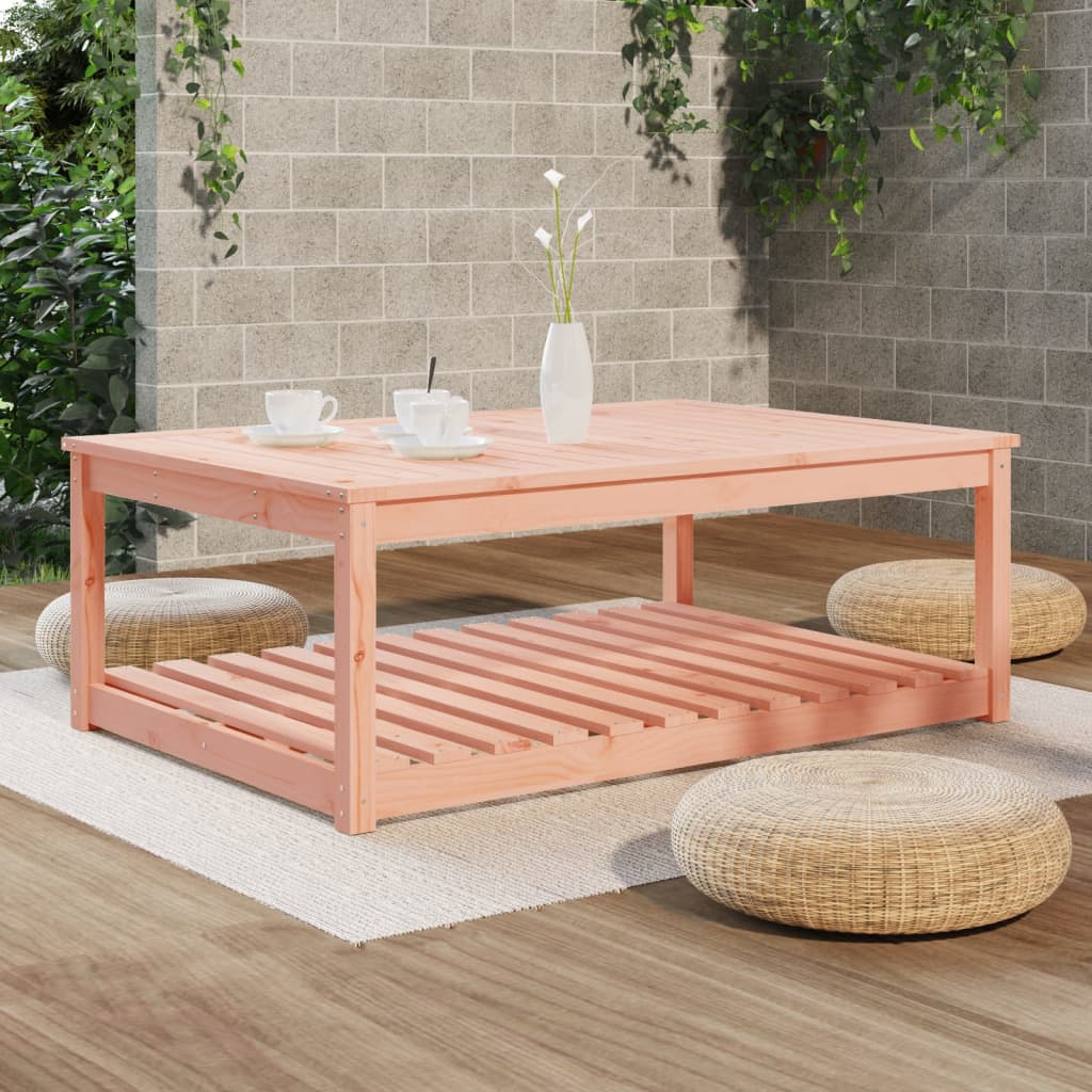 Mesa De Jardín Madera Maciza Abeto De Douglas 121X82,5X45 Cm