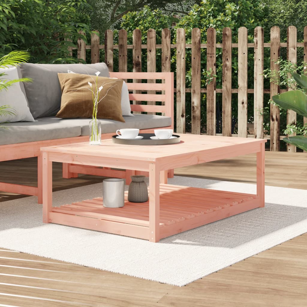 Mesa De Jardín Madera Maciza Abeto De Douglas 121X82,5X45 Cm