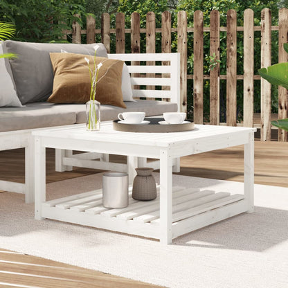 Mesa De Jardín Madera Maciza Abeto De Douglas 121X82,5X45 Cm