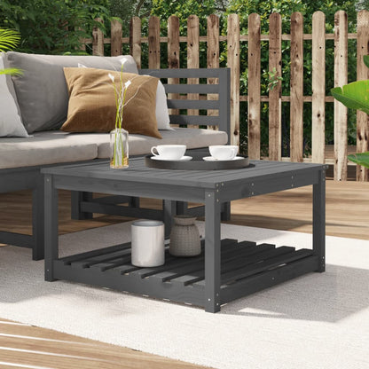 Mesa De Jardín Madera Maciza Abeto De Douglas 121X82,5X45 Cm