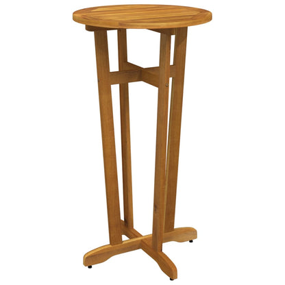 Mesa Alta De Jardín Madera Maciza De Acacia Ø60X105 Cm
