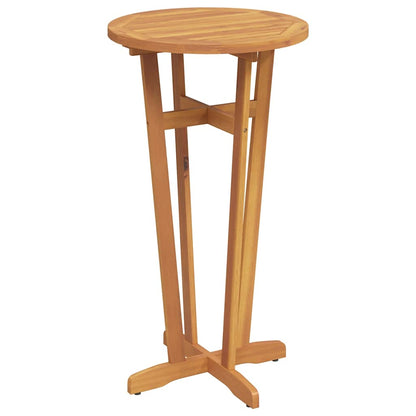 Mesa Alta De Jardín Madera Maciza De Acacia Ø60X105 Cm