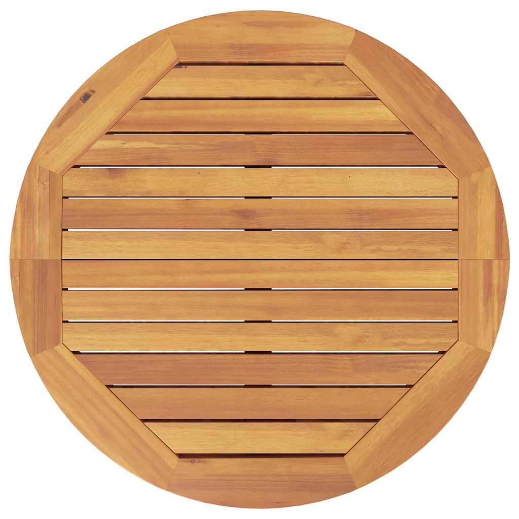 Mesa Alta De Jardín Madera Maciza De Acacia Ø60X105 Cm