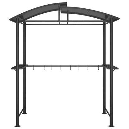 Cenador Barbacoa Estante Lateral Acero Antracita 210X114X230 Cm